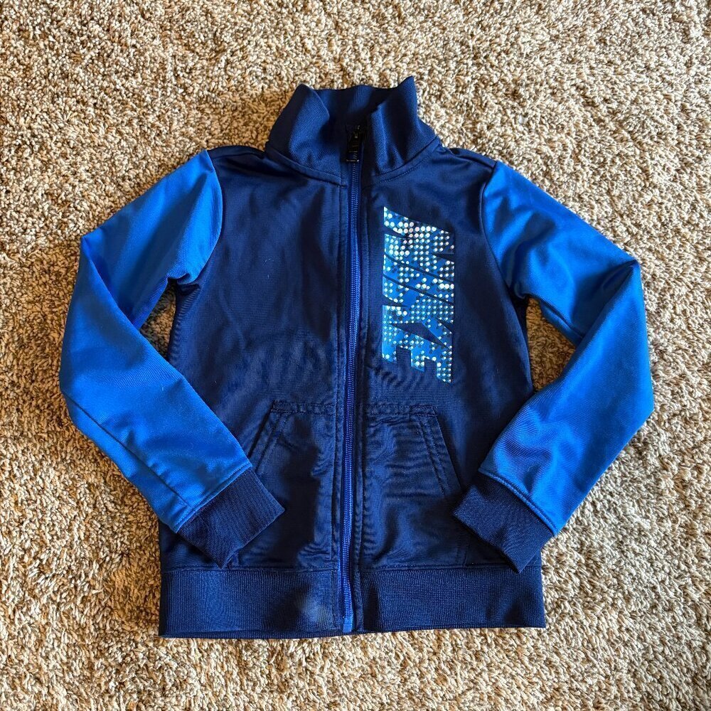 🔆 Nike blue logo zip up jacket